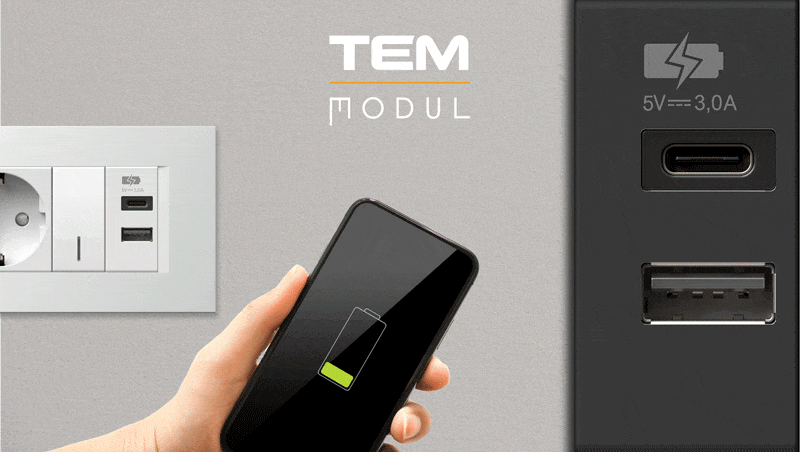 Nou: încărcător USB EM68 din gama TEM Modul