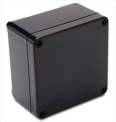 Cutie distrib HFT PT negru, rezistent UV, 105x105x64