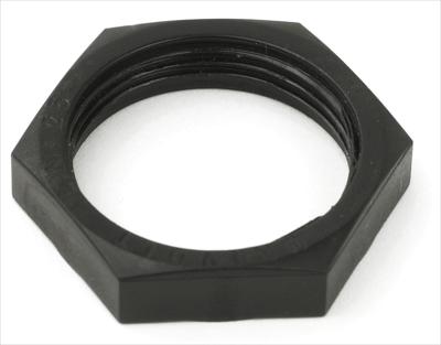 Piulita hexagon 16mm negru, rezistent UV