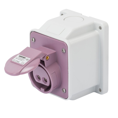 IP44 10 W.RECEPTACLE 2P 16A 24
