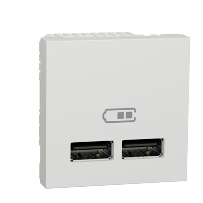 Noua Unica, Priza dubla incarcare USB 1A 2m alb