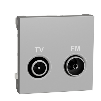 Priza TV/FM individuala 2m aluminiu