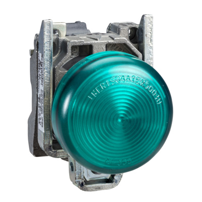 Lampa semn. LED,verde,24-120V,IP65