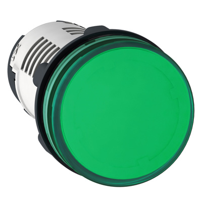 Lampa semn. LED,verde,230V