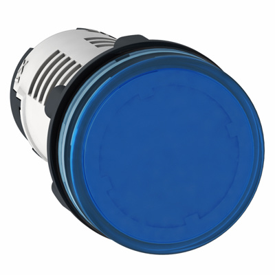 Lampa semn. LED,albastru,120V