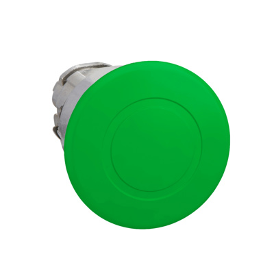 Cap buton urgenta,verde,40mm