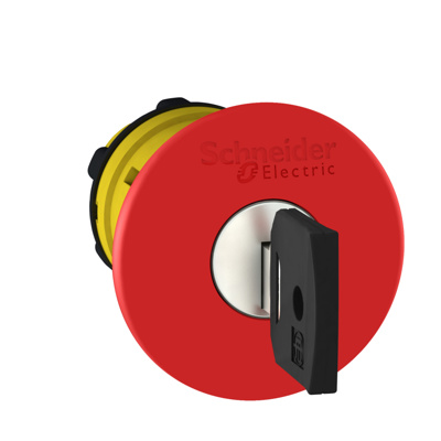 RED EMERGENCY STOP TRIGGER ISO13850 HEAD