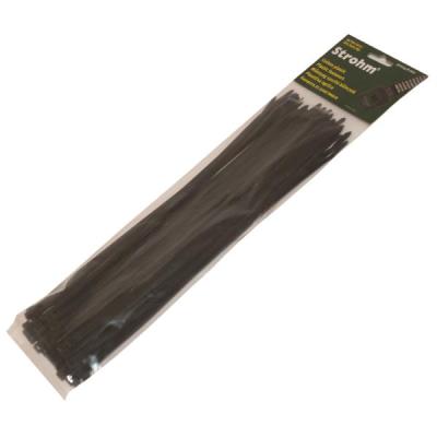 Strohm Colier plastic 300X4.8, negru, 50 buc.
