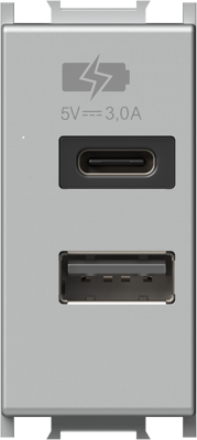 Modul Incarcator USB 5V 3,0A 1 argint