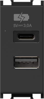 Modul Incarcator USB 5V 3,0A 1 negru