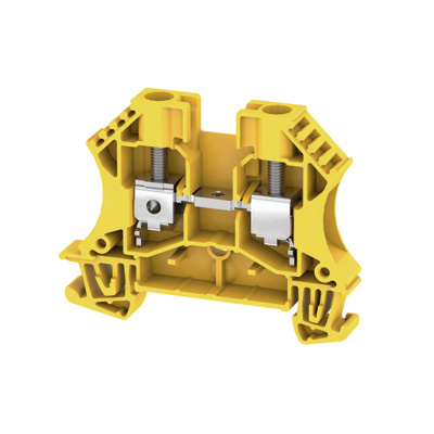 Feed-through terminal block, Screw connection, 6 mm², 800 V, 41 A, Number of connections: 2