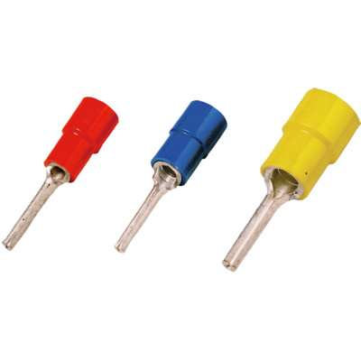 Pin cable lugs, Insulation: Available, Conductor cross-section, max.: 2.5 mm², blue