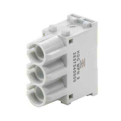 Module for industrial connectors Male, Female,  Number of poles: 3