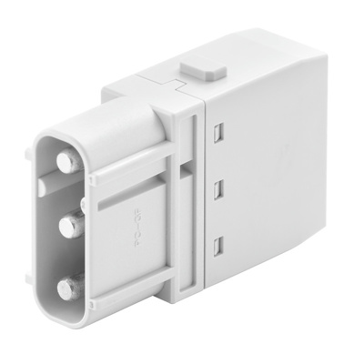 Module insert for industrial connector, Series: ModuPlug, PUSH IN with actuator, Number of poles: 3