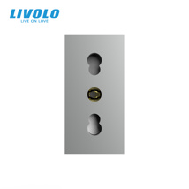 Livolo Modul priza Std. Italian 1M, 16A, argintiu
