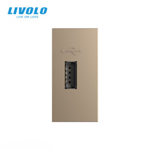 LIVOLO Modul priza USB tip A, 1M, gold