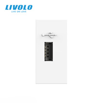 Livolo Modul priza USB tip A, 1M, alb