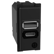 LN-Incarcator dublu USB Tip A+C,1M