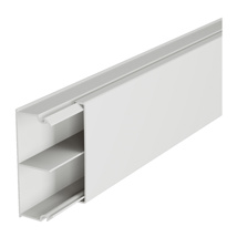 Distribution mini-trunking 50x20 mm - with central partition - 2 m length