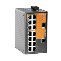 Network switch (unmanaged), unmanaged, Fast Ethernet,Number of ports: 16x RJ45, -40 °C...75 °C, IP30