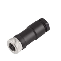 Round plug (field customisable), Female socket,M12, 0.5 mm², 1.5 mm², 8 - 10 mm, 