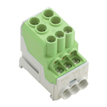 Potential distributor terminal, Screw connection, 25, 1000 V, 101 A, Number of poles: 1, green
