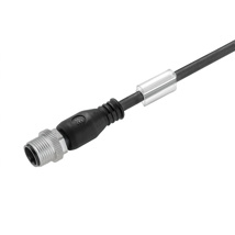 Sensor-actuator Cable (assembled),  Number of poles: 4, Cable length: 3 m, pin, straight