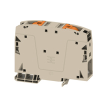 Feed-through terminal block, PUSH IN, 50 mm², 1000 V, 150 A, Number of connections: 2