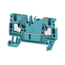 Feed-through terminal block, PUSH IN, 2.5 mm², 800 V, 24 A, Number of connections: 2