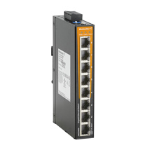 Network switch (unmanaged), Gigabit Ethernet, Number of ports: 8x RJ45, -40 °C...75 °C, IP30
