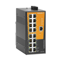 Network switch (managed), managed, Fast Ethernet, Number of ports: 16x RJ45, -40 °C...75 °C, IP30
