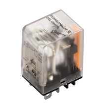 Miniature power relay, 24 V DC, Green LED, 250 V AC, 10 A, Test button available: No