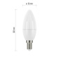 LED CLS CANDLE 6W E14 NW
