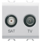 TV+SAT 2M SOCKET WHITE