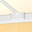 Derivatie perete-tavan - pentru latimea capacului adaptabil DLP 65 mm - alb