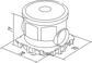 Modul doza rotunda adanca ptr beton 60-77 , Set 10 buc
